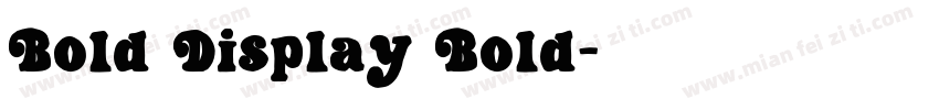 Bold Display Bold字体转换